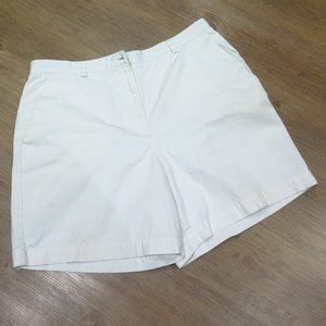 High-waisted White Mom Jean Shorts
